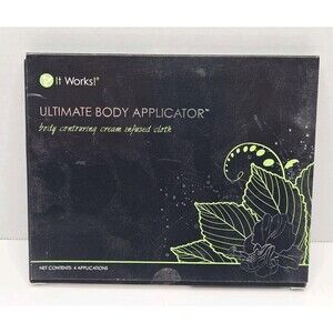 It Works! Ultimate Body Applicator Contouring Wraps, 4 Applications New Open Box